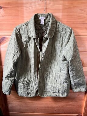 Notations Quilted Light Olive Jacket